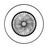 Stropní ventilátor se světlem Noaton 11056BR Vega - spodní pohled