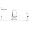 CasaFan 313302W Eco Plano II WiFi, přírodní dub, stropní ventilátor - schéma