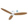CasaFan 313304W Eco Plano II WiFi, přírodní dub, stropní ventilátor - 3 lopatky