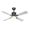CasaFan 952141W Eco Neo III WiFi, stříbrná, stropní ventilátor - 4 lopatky se svítidlem