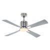 CasaFan 942131W Eco Neo III WiFi, světle šedá, stropní ventilátor - 4 lopatky se svítidlem