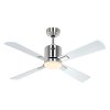 CasaFan 942141W Eco Neo III Wifi, stříbrná, stropní ventilátor - 4 lopatky se svítidlem