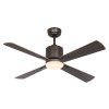 CasaFan 949111W Eco Neo III WiFi, ořech, stropní ventilátor - 4 lopatky se svítidlem