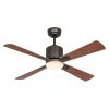 CasaFan 949111W Eco Neo III WiFi, třešeň, stropní ventilátor - 4 lopatky se svítidlem