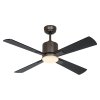 CasaFan 949101W Eco Neo III WiFi, černá, stropní ventilátor - 4 lopatky se svítidlem