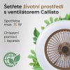 Noaton Callisto 11055G stropní ventilátor se světlem - úsporný