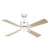 CasaFan 943121W Eco Neo III WiFi, javor, stropní ventilátor - 4 lopatky se světlem