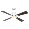 CasaFan 943111W Eco Neo III WiFi, ořech, stropní ventilátor - 4 lopatky se světlem