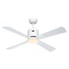 CasaFan 943141W Eco Neo III WiFi, stříbrná, stropní ventilátor - 4 lopatky se světlem