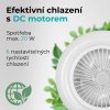 Stropní ventilátor se světlem, Callisto, bílá - chlazení s DC motor