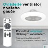 Stropní ventilátor se světlem, Callisto, bílá - dálkové ovládání