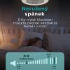 Stropní ventilátor se světlem, Callisto, bílá - nízká hlasitost