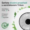 Noaton 12050B Triton, černá, stropní ventilátor se světlem - infografika 5
