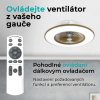 Noaton 11056CRL Vega, kávová, stropní svítidlo s vestavěným ventilátorem - lustr a dálkové ovládání