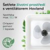 Noaton 14050WL Hovland, bílá, stropní svítidlo s vestavěným ventilátorem - úsporné svítidlo