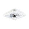 Noaton 14050WL Hovland, bílá, stropní svítidlo s vestavěným ventilátorem - stropní světlo pohled zespodu