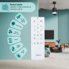 Noaton 14132BBDL Canis, černá a tmavě hnědá, stropní svítidlo s vestavěným ventilátorem - dálkové ovládání
