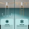 Noaton 15132WLL Zoya, světle hnědá, stropní svítidlo s vestavěným ventilátorem - zimní chod