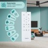 Noaton 15132BBL Zoya, černá, stropní svítidlo s vestavěným ventilátorem -dálkový ovladač