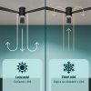 Noaton 15132BBL Zoya, černá, stropní svítidlo s vestavěným ventilátorem - zimní chod lustru