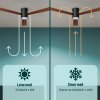 Noaton 15132BDL Zoya, tamvě hnědá, stropní svítidlo s vestavěným ventilátorem - zimní chod