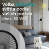 Stropní ventilátor se světlem, Callisto, černá - intenzita osvětlení