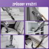 Tyčový vysavač Noaton AVC600 Deluxe má mnoho příslušenství, které můžete využít při úklidu ať už auta, matrací, pohovek, žaluzíí, koberců nebo tvrdých podlah