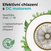 Stropní ventilátor se světlem 11056CR Vega, kávová - DC motor