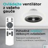 Noaton 11045B Polaris, černá, stropní ventilátor se světlem - dálkové ovládání
