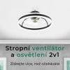 Noaton 16050B Atria, černá, stropní ventilátor se světlem - infografika