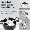 Noaton 16050B Atria, černá, stropní ventilátor se světlem - infografika 4