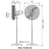 Casafan 207503 WM2 Eco, chrom, stojanový ventilátor - schéma