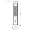 Casafan 67549 Airos Cool, šedá, sloupový ventilátor - schéma
