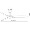 Martec Newport 142 cm, bronz a orech, stropný ventilátor bez svetla - parametre