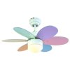 Sulion 075165 Rainbow Colour, pastelová, stropný ventilátor so svetlom