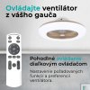 Noaton 11055G Callisto, zlatá, stropný ventilátor so svetlom - diaľkové ovládanie