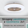 Noaton 11055G Callisto, zlatá, stropný ventilátor so svetlom - 2v1