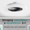 Noaton 12058B Triton, čierna, stropný ventilátor so svetlom - 2v1