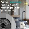 Noaton 12058B Triton, čierna, stropný ventilátor so svetlom - funkcia stmievania