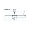 CasaFan 9313214 Mirage, striebornošeda, stropný ventilátor - schéma