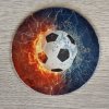 Futbalová lopta podložka pod pohár