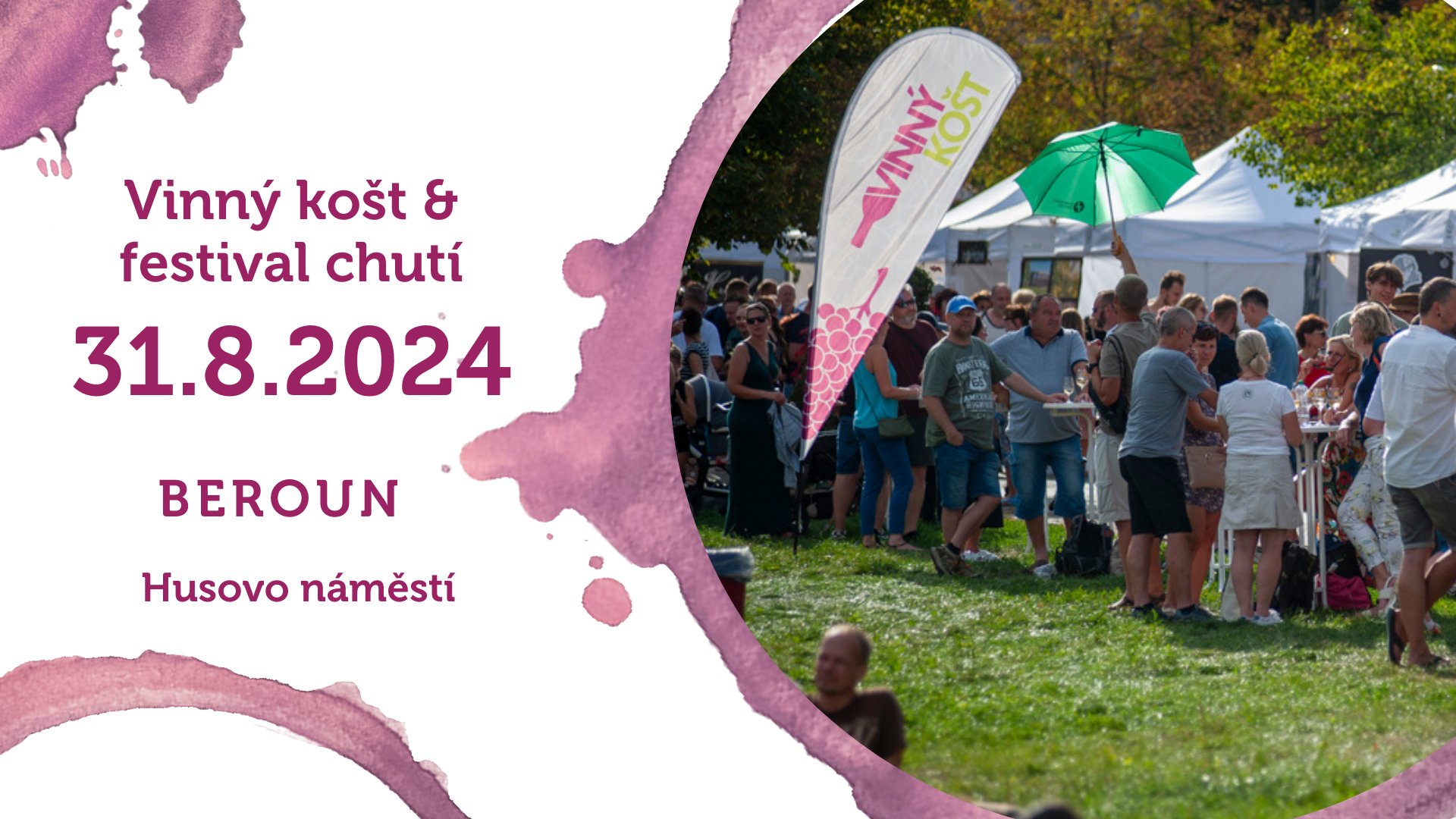 31. srpna 2024 - Vinný košt a festival chutí v Berouně