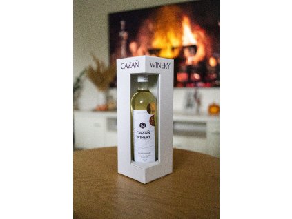 Dárkový luxusní box papír | 1 láhev | bílá