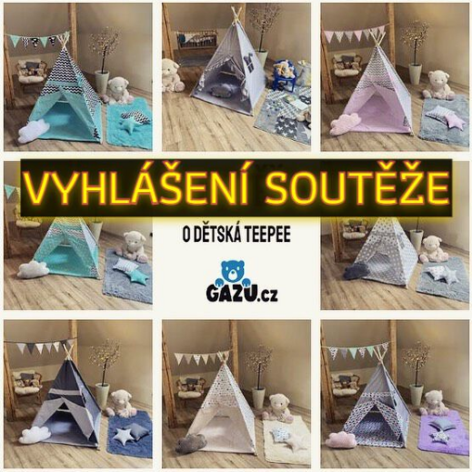 Vyhlášení soutěže o dětská teepee a plyšový koberec BEST