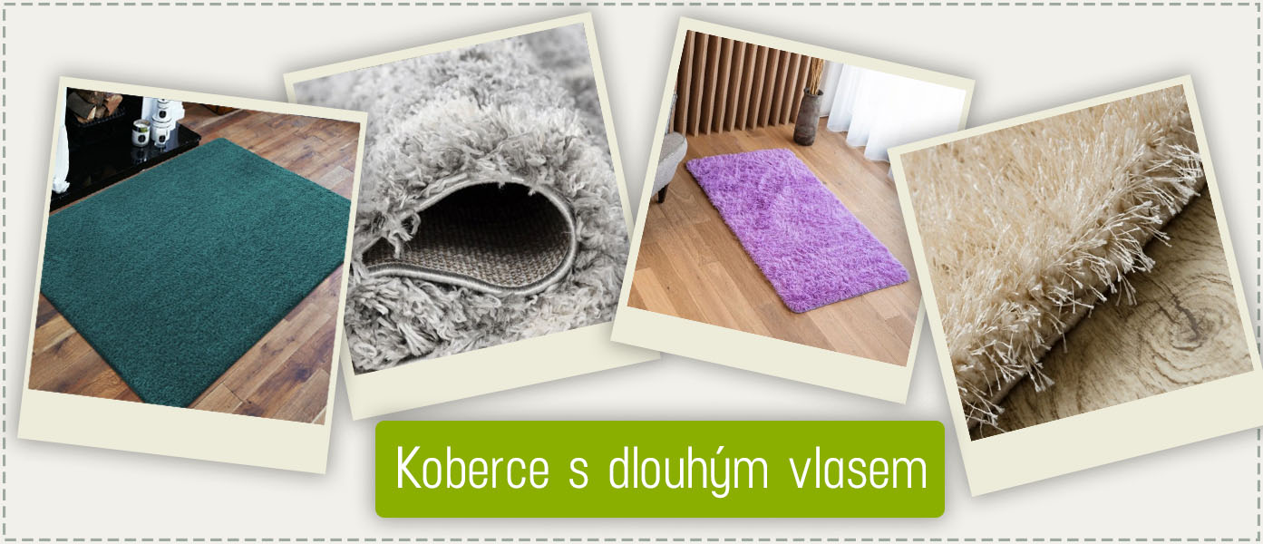 Koberce s dlouhým vlasem na GAZU.cz