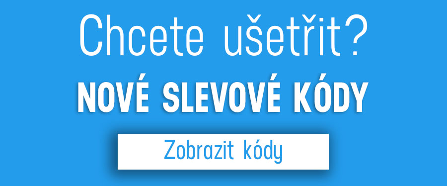 Slevové kódy - střed hlavní stránka