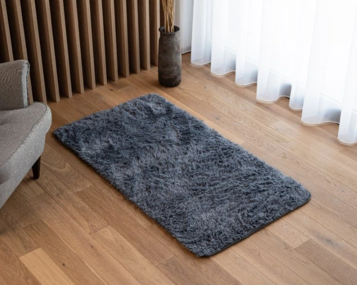 Plyšový kusový koberec BEST - TMAVĚ ŠEDÝ