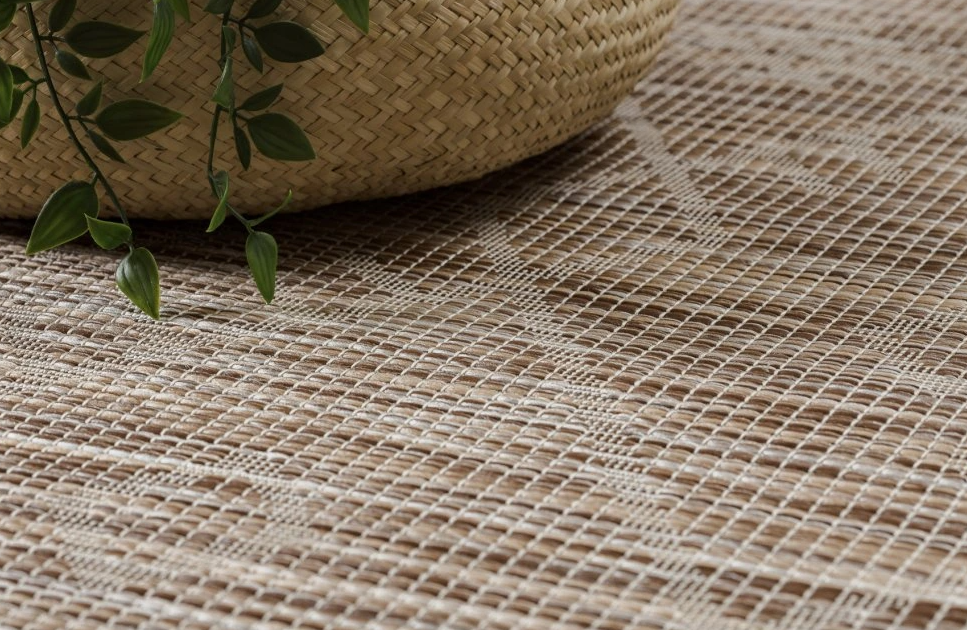 Odolný koberec Sisi Patio - kosočtverce 2 - béžový