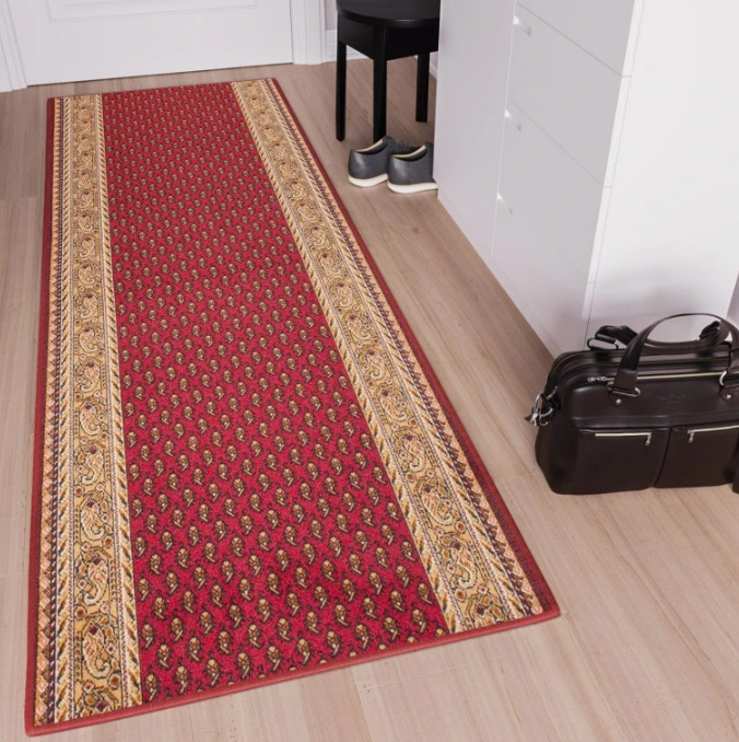 Protiskluzový běhoun na míru Kardinál 7 - červený