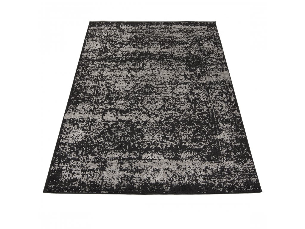Moderní koberec Alesta - orientální 1 - černý